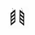 Diver Down Earrings handcrafted in Black Verdasil® | Verdari - Designed for Motion | Performance Jewelry |  KADEN & KAI®