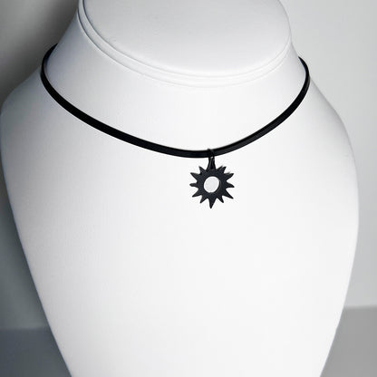 Eclipse_Necklace_Single_Corded_Black_Verdasil | Verdari Performance Jewelry |  KADEN & KAI®