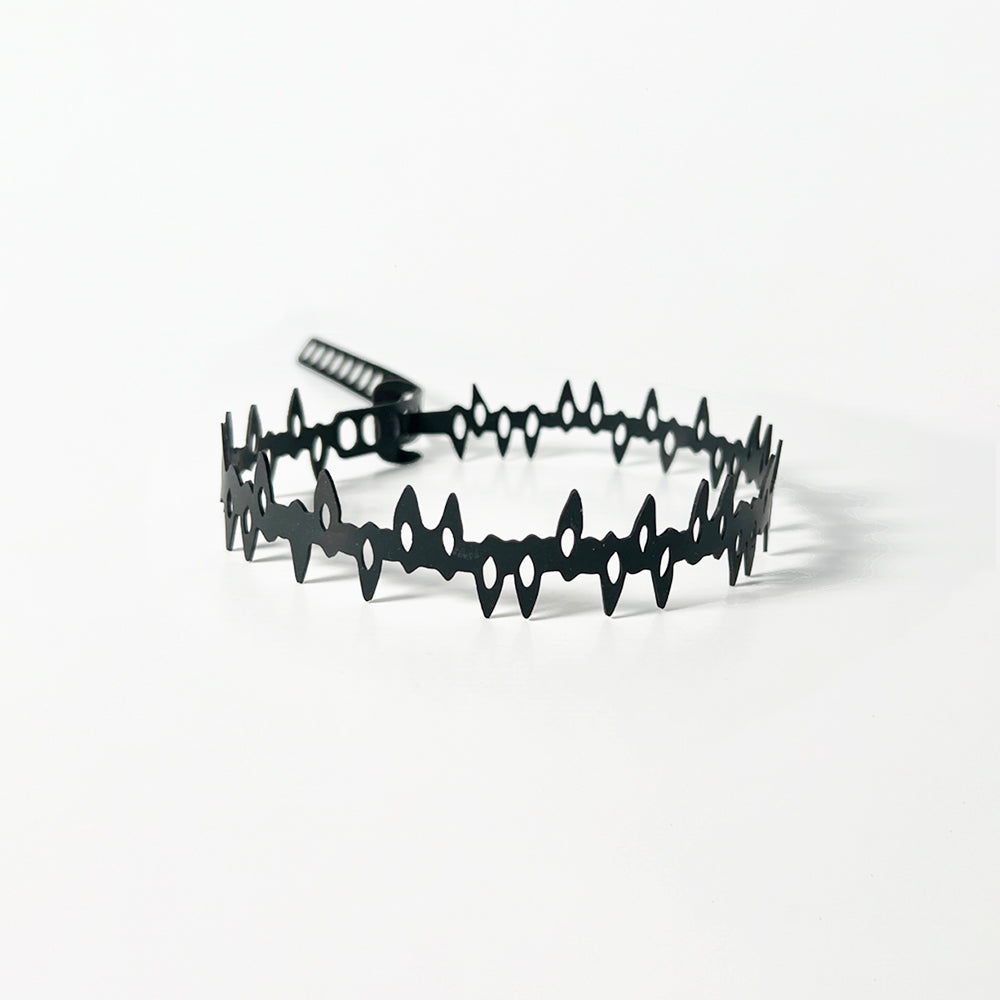 Fang Choker handcrafted in Black Verdasil® | Verdacious - Bold By Design | Performance Jewelry |  KADEN & KAI®