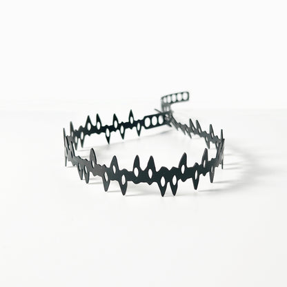 Fang Choker handcrafted in Black Verdasil® | Verdacious - Bold By Design | Performance Jewelry |  KADEN & KAI®
