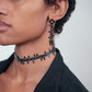 Fang Choker and Earrings handcrafted in Black Verdasil® | Verdacious - Bold By Design | Sustainable Fashion Jewelry |  KADEN & KAI®