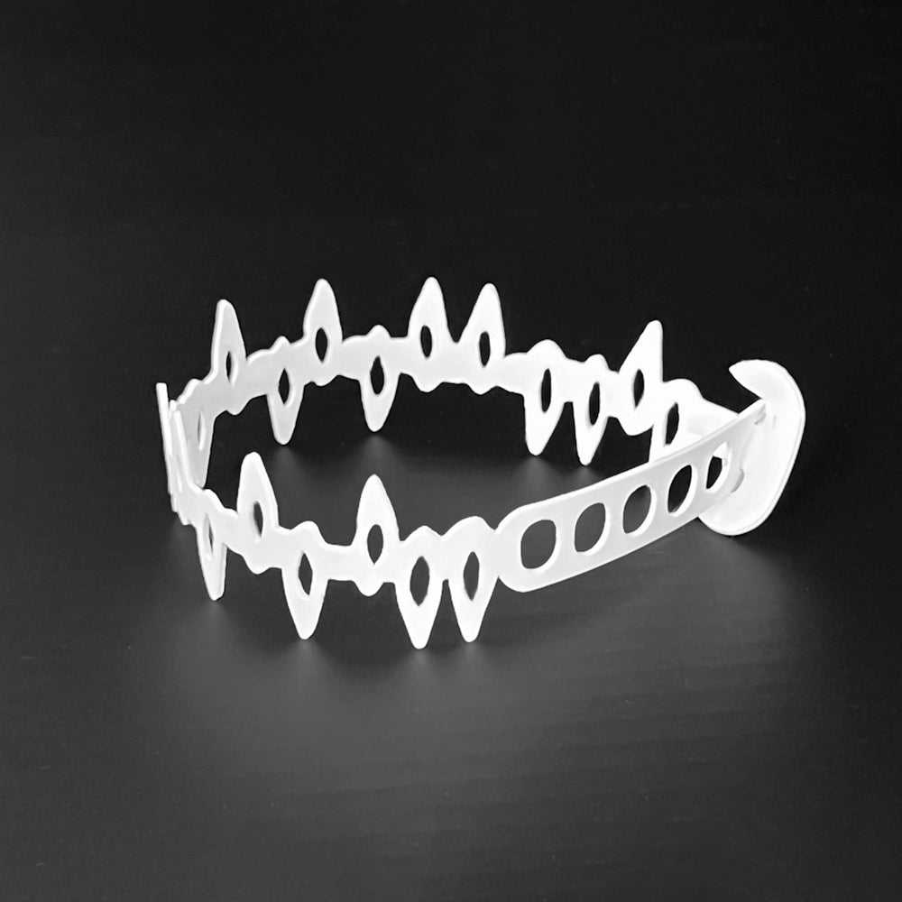 Fang Bracelet handcrafted in White Verdasil® | Verdacious - Bold By Design | Performance Jewelry |  KADEN & KAI®