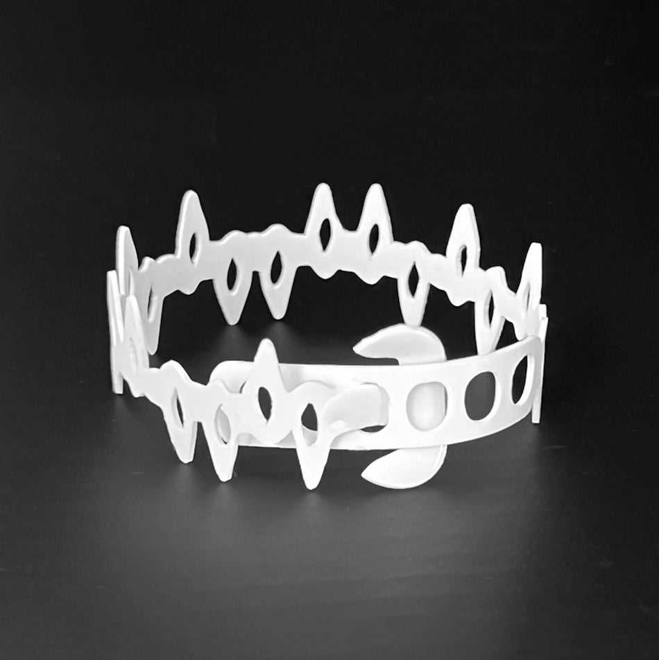 Fang Bracelet handcrafted in White Verdasil® | Verdacious - Bold By Design | Performance Jewelry |  KADEN & KAI®