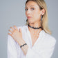 Fierce Choker, Earrings and Bracelet handcrafted in Black Verdasil® | Verdacious - Bold By Design | Sustainable Fashion Jewelry |  KADEN & KAI®
