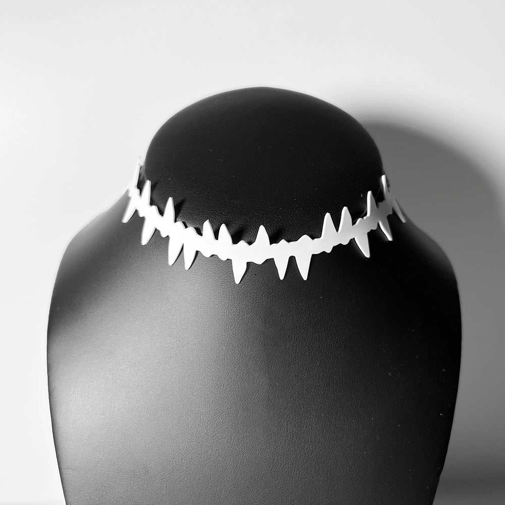 Fierce Choker handcrafted in White Verdasil® | Verdacious - Bold By Design | Sustainable Fashion Jewelry |  KADEN & KAI®