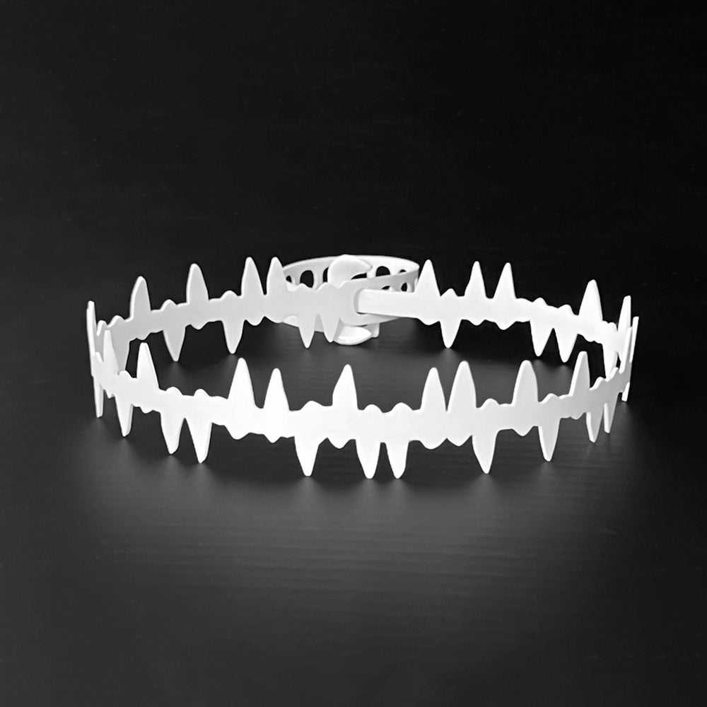 Fierce Choker handcrafted in White Verdasil® | Verdacious - Bold By Design | Sustainable Fashion Jewelry |  KADEN & KAI®