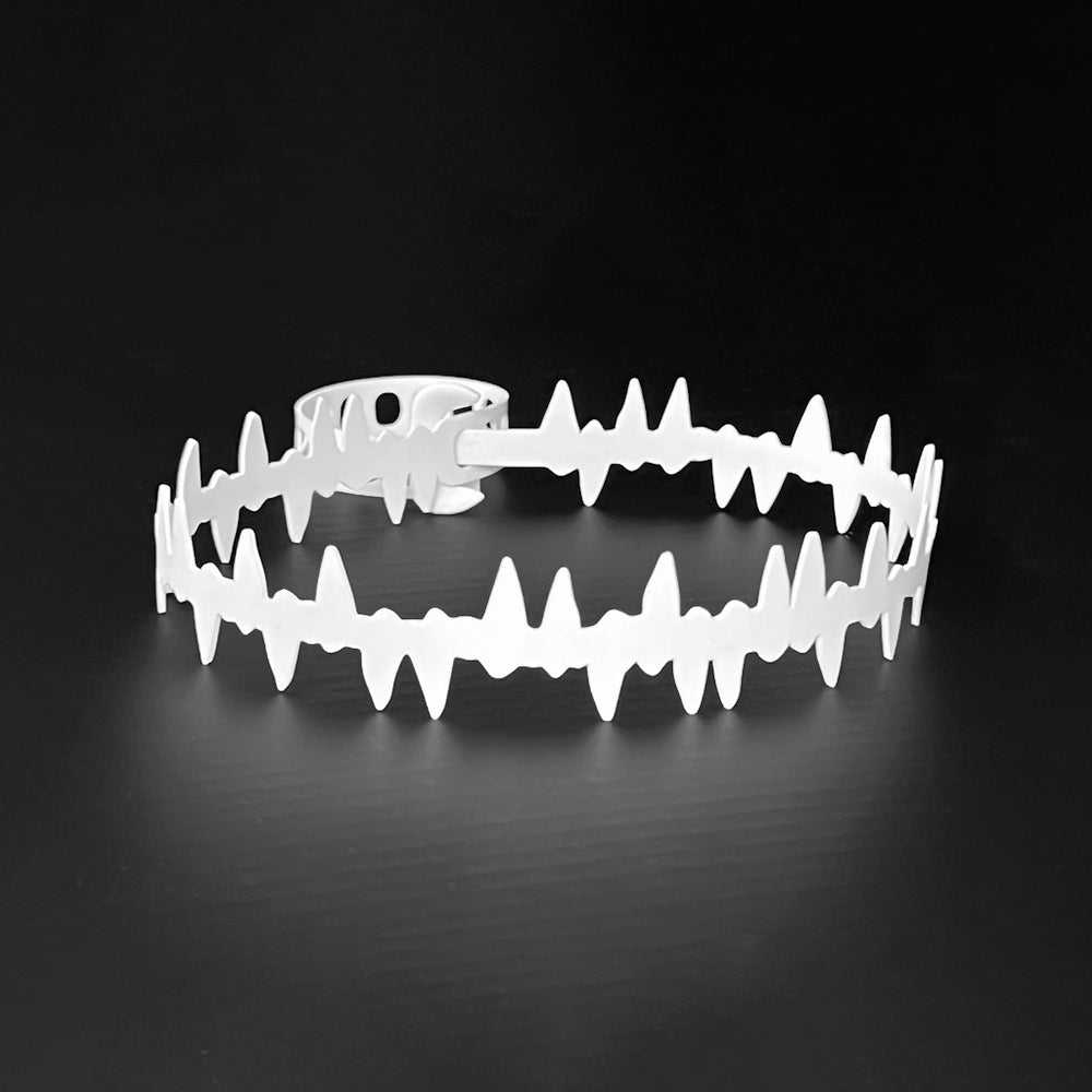 Fierce Choker handcrafted in White Verdasil® | Verdacious - Bold By Design | Sustainable Fashion Jewelry |  KADEN & KAI®