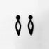 Fierce Tribal Earrings handcrafted in Black Verdasil® | Verdacious - Bold By Design | Sustainable Fashion Jewelry |  KADEN & KAI®