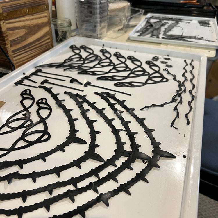 Fierce Tribal Necklace handcrafted in Black Verdasil™, Verdacious™ collection — Bold By Design. Performance jewelry by KADEN & KAI®.