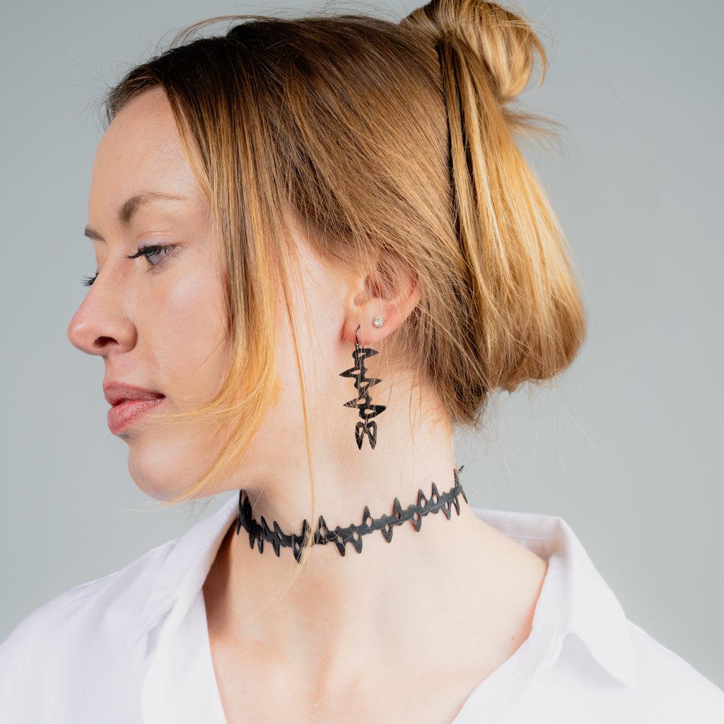 Fang Bicycle Tube Earrings