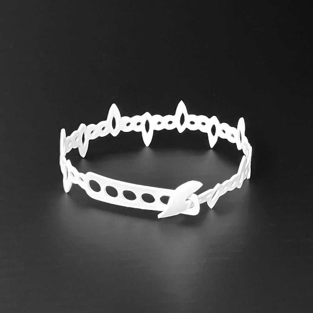 Fierce Tribal Bracelet handcrafted in White Verdasil® | Verdacious - Bold By Design | Performance Jewelry |  KADEN & KAI®