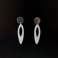 Fierce Tribal Earrings handcrafted in White Verdasil® | Verdari Performance Jewelry |  KADEN & KAI®