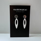 Fierce Tribal Earrings handcrafted in White Verdasil® | Verdari Performance Jewelry |  KADEN & KAI®