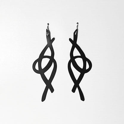 Fire+Whimsy Earrings handcrafted in Black Verdasil® | Verdalure - Designs That Elevate | Sustainable Fashion Jewelry |  KADEN & KAI®