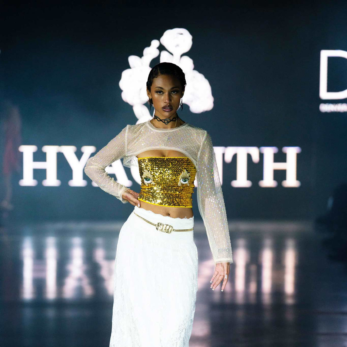 Fire+Whimsy Earrings and Pure Whimsy Choker handcrafted in Black Verdasil™, Verdalux™ collection — Designs That Elevate. Performance jewelry by KADEN & KAI®.