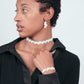 Isla Choker, Bracelet and Teardrop earrings handcrafted in White Verdasil® | Verdari Performance Jewelry |  KADEN & KAI®