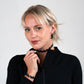 Isla Floral Choker, bracelet and Earrings handcrafted in Black Verdasil® | Verdari Performance Jewelry |  KADEN & KAI®