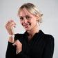 Isla Bracelet and 2" Teardrop Earrings handcrafted in White Verdasil® | Verdari Performance Jewelry |  KADEN & KAI®