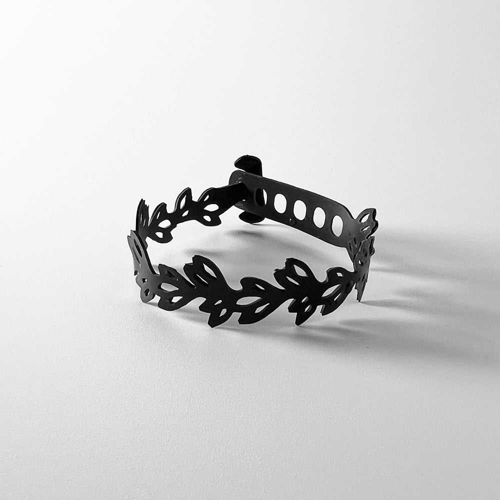 Isla Bracelet handcrafted in Black Verdasil™, Verdari™ collection — Designed For Motion. Performance jewelry by KADEN & KAI®.