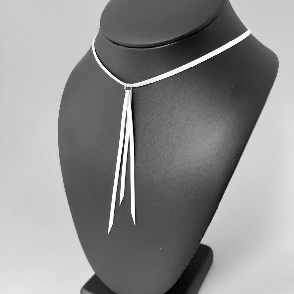 Kuiper Comet Necklace handcrafted in White Verdasil® | Verdalure - Designs That Elevate | Sustainable Fashion Jewelry |  KADEN & KAI®