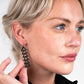Momentum Earrings handcrafted in Black Verdasil® | Verdari Performance Jewelry |  KADEN & KAI®