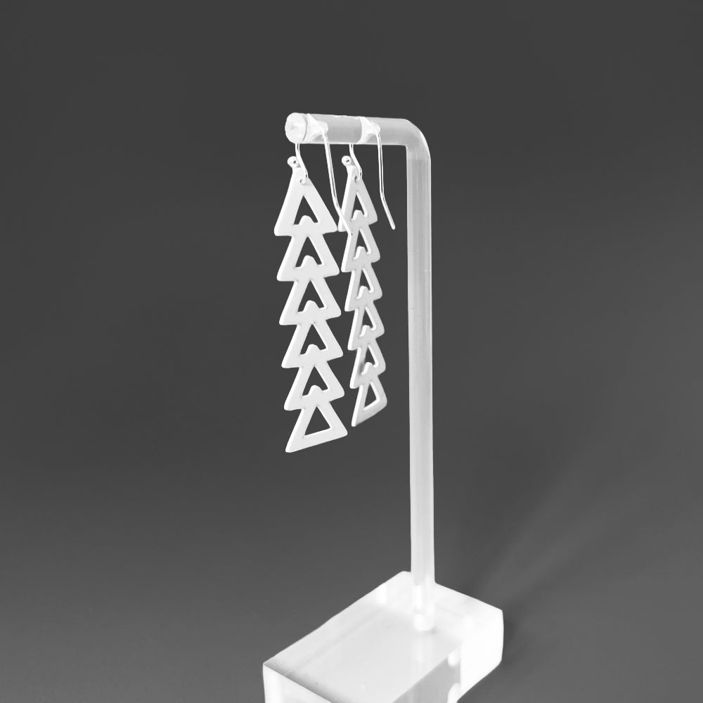 Momentum Earrings handcrafted in White Verdasil® | Verdari Performance Jewelry |  KADEN & KAI®