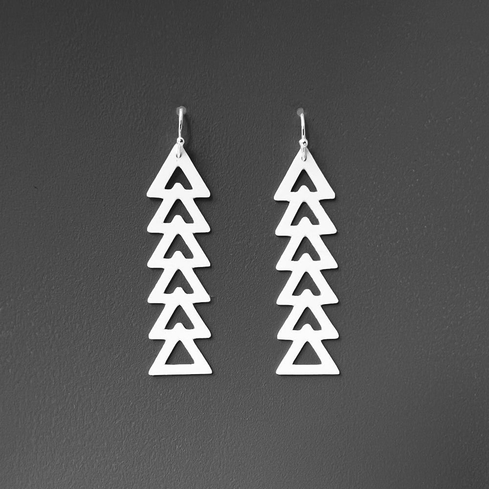 Momentum Earrings handcrafted in White Verdasil® | Verdari Performance Jewelry |  KADEN & KAI®