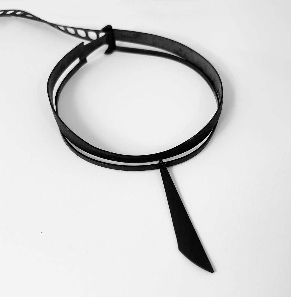 Nebula Choker handcrafted in Black Verdasil® | Verdalure - Designs That Elevate | Sustainable Fashion Jewelry |  KADEN & KAI®