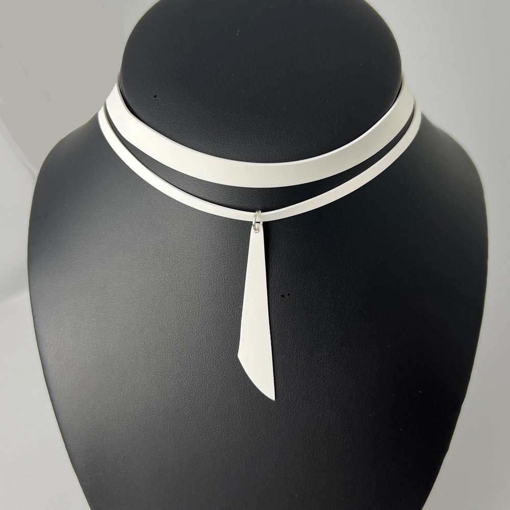 Nebula Choker handcrafted in White Verdasil™, Verdalux™ collection — Designs That Elevate. Performance jewelry by KADEN & KAI®.