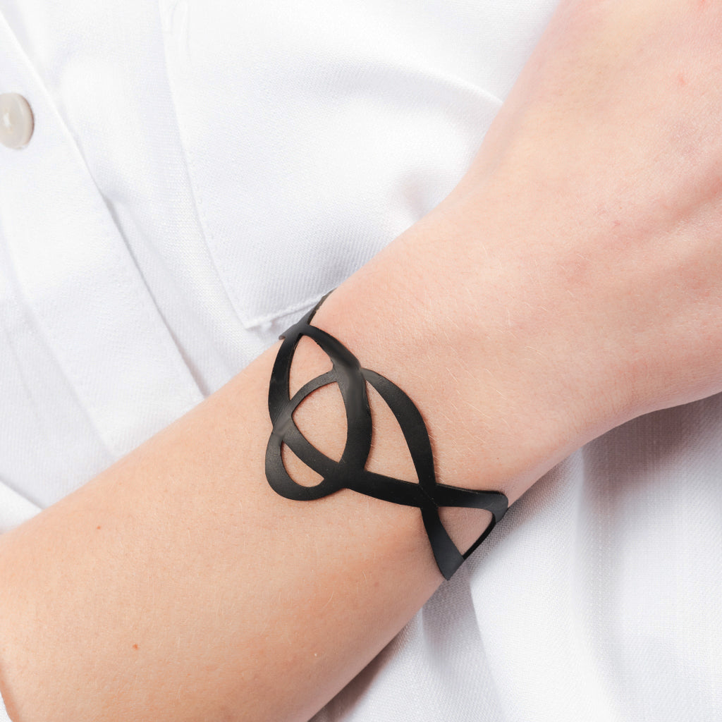 Pure Whimsy Bracelet handcrafted in Black Verdasil® | Verdalure - Designs That Elevate | Sustainable Fashion Jewelry |  KADEN & KAI®