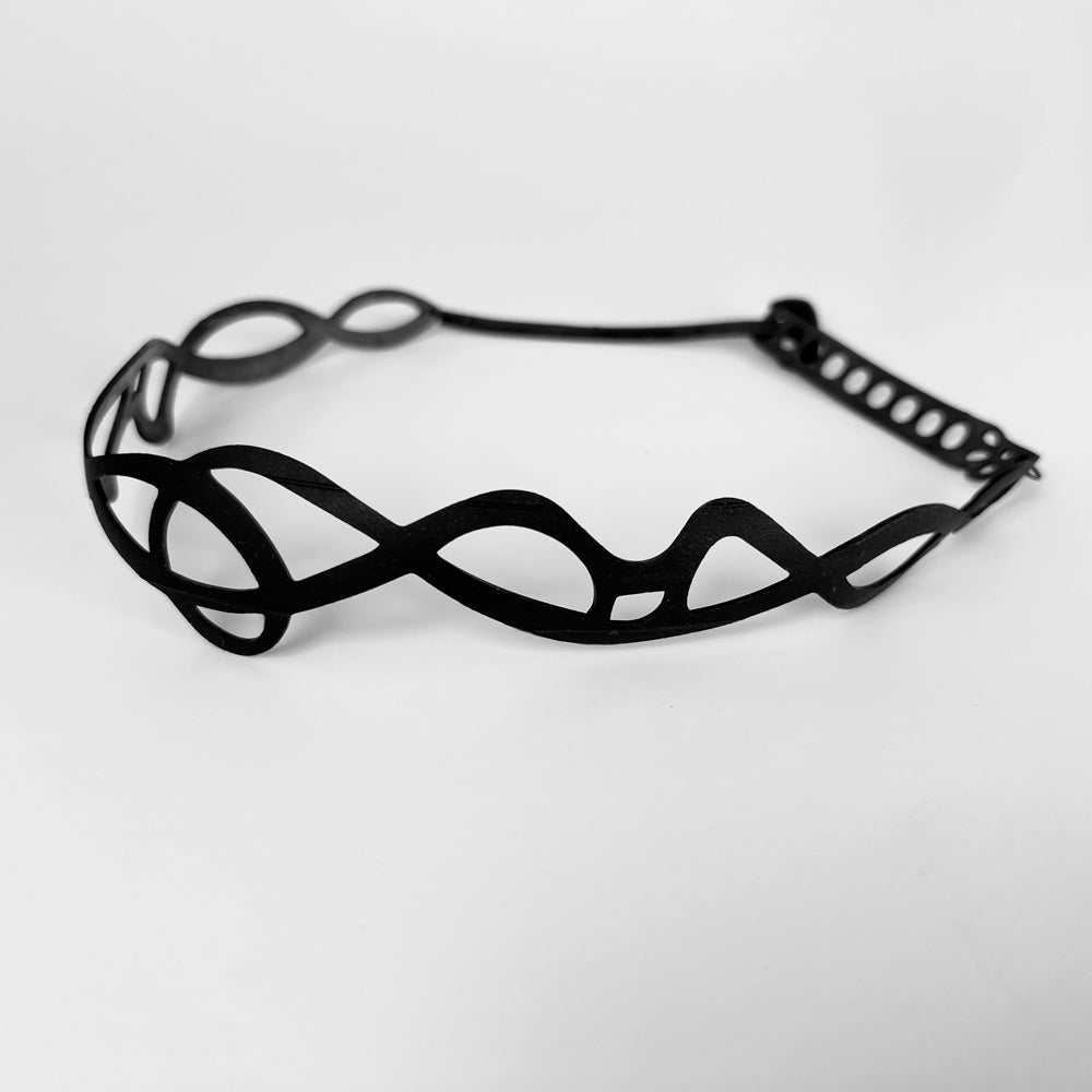 Pure Whimsy Choker handcrafted in Black Verdasil® | Verdalure - Designs That Elevate | Sustainable Fashion Jewelry |  KADEN & KAI®