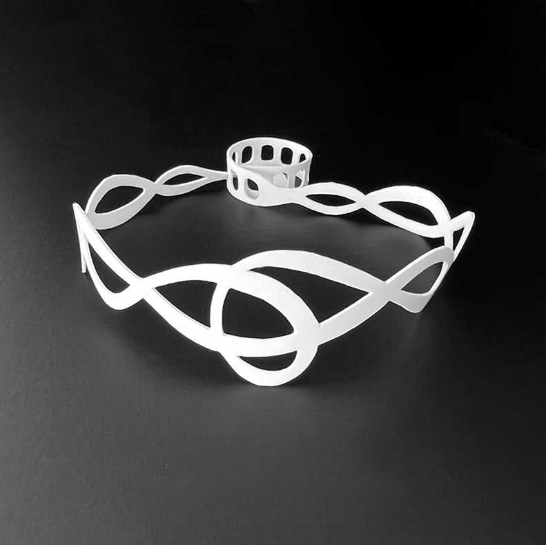 Pure Whimsy Choker handcrafted in White Verdasil® | Verdalure - Designs That Elevate | Sustainable Fashion Jewelry |  KADEN & KAI®