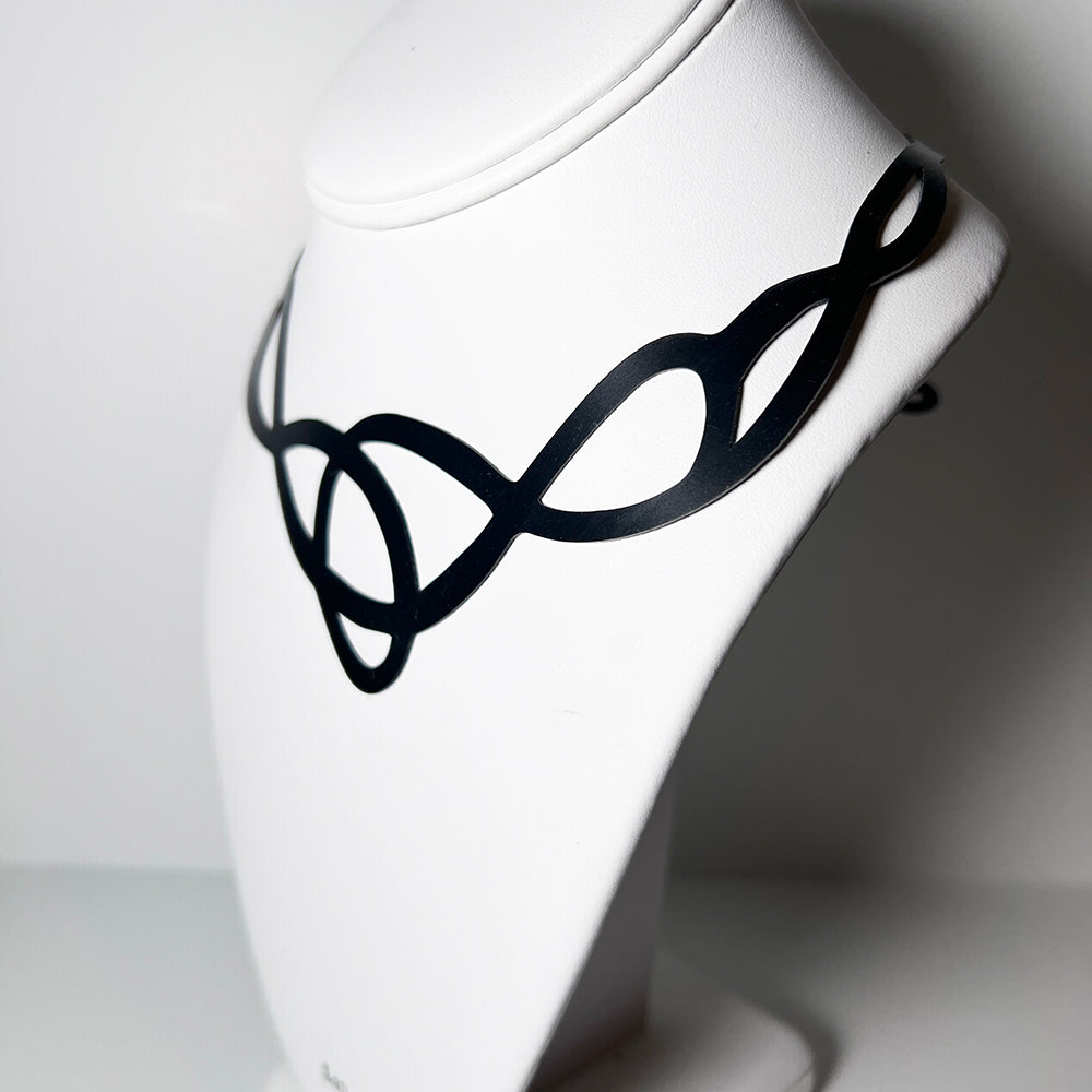Pure Whimsy Necklace handcrafted in Black Verdasil® | Verdari Performance Jewelry |  KADEN & KAI®