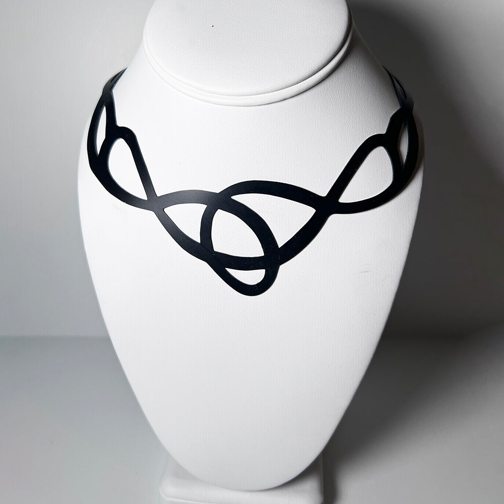 Pure Whimsy Necklace handcrafted in Black Verdasil® | Verdari Performance Jewelry |  KADEN & KAI®