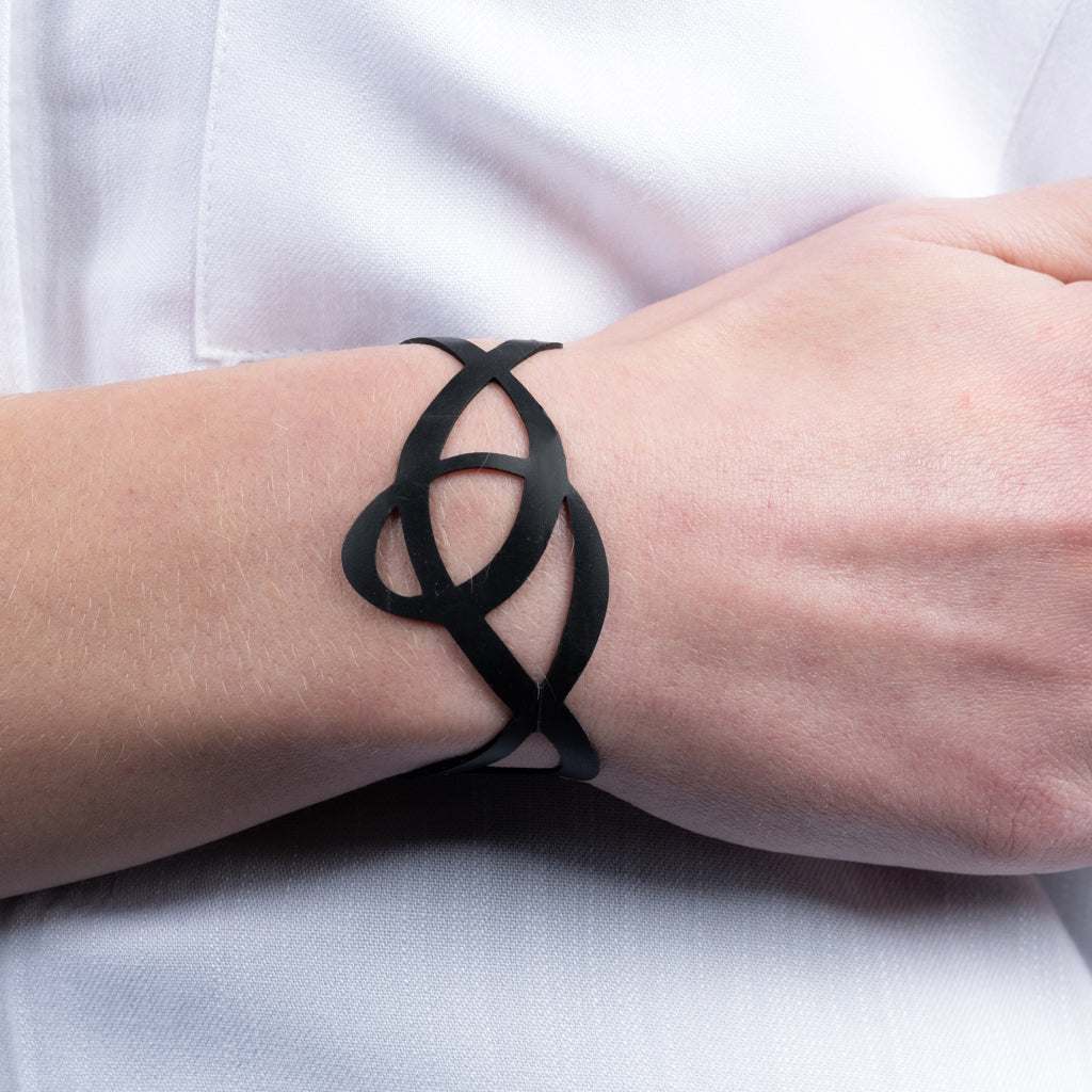 Pure Whimsy Bracelet handcrafted in Black Verdasil® | Verdalure - Designs That Elevate | Sustainable Fashion Jewelry |  KADEN & KAI®