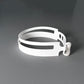 Ribbon+Stripe Bracelet handcrafted in White Verdasil® | Verdari Performance Jewelry |  KADEN & KAI®
