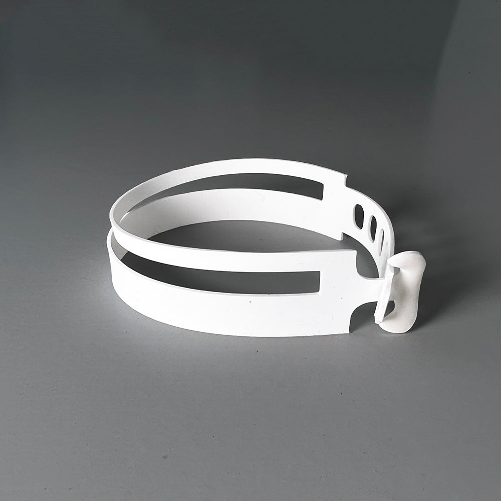 Ribbon+Stripe Bracelet handcrafted in White Verdasil® | Verdari Performance Jewelry |  KADEN & KAI®