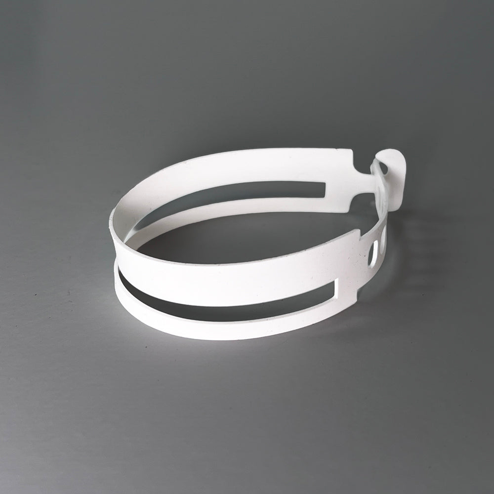 Ribbon+Stripe Bracelet handcrafted in White Verdasil® | Verdari Performance Jewelry |  KADEN & KAI®