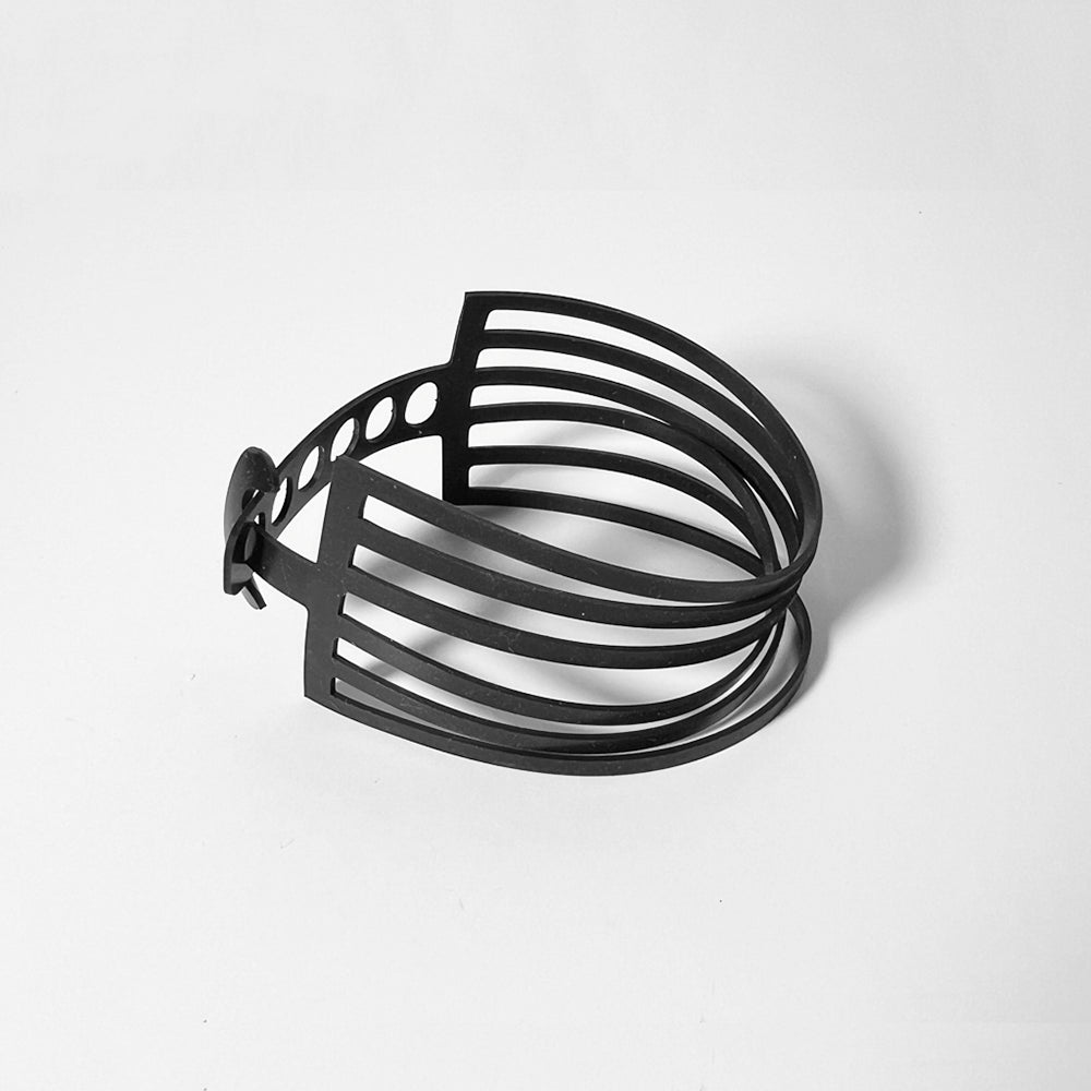 Shockwave Bracelet handcrafted in Black Verdasil® | Verdalure - Designs That Elevate | Sustainable Fashion Jewelry |  KADEN & KAI®