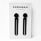 Shockwave Earrings handcrafted in Black Verdasil® | Verdari Performance Jewelry |  KADEN & KAI®