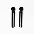 Shockwave Earrings handcrafted in Black Verdasil® | Verdari Performance Jewelry |  KADEN & KAI®