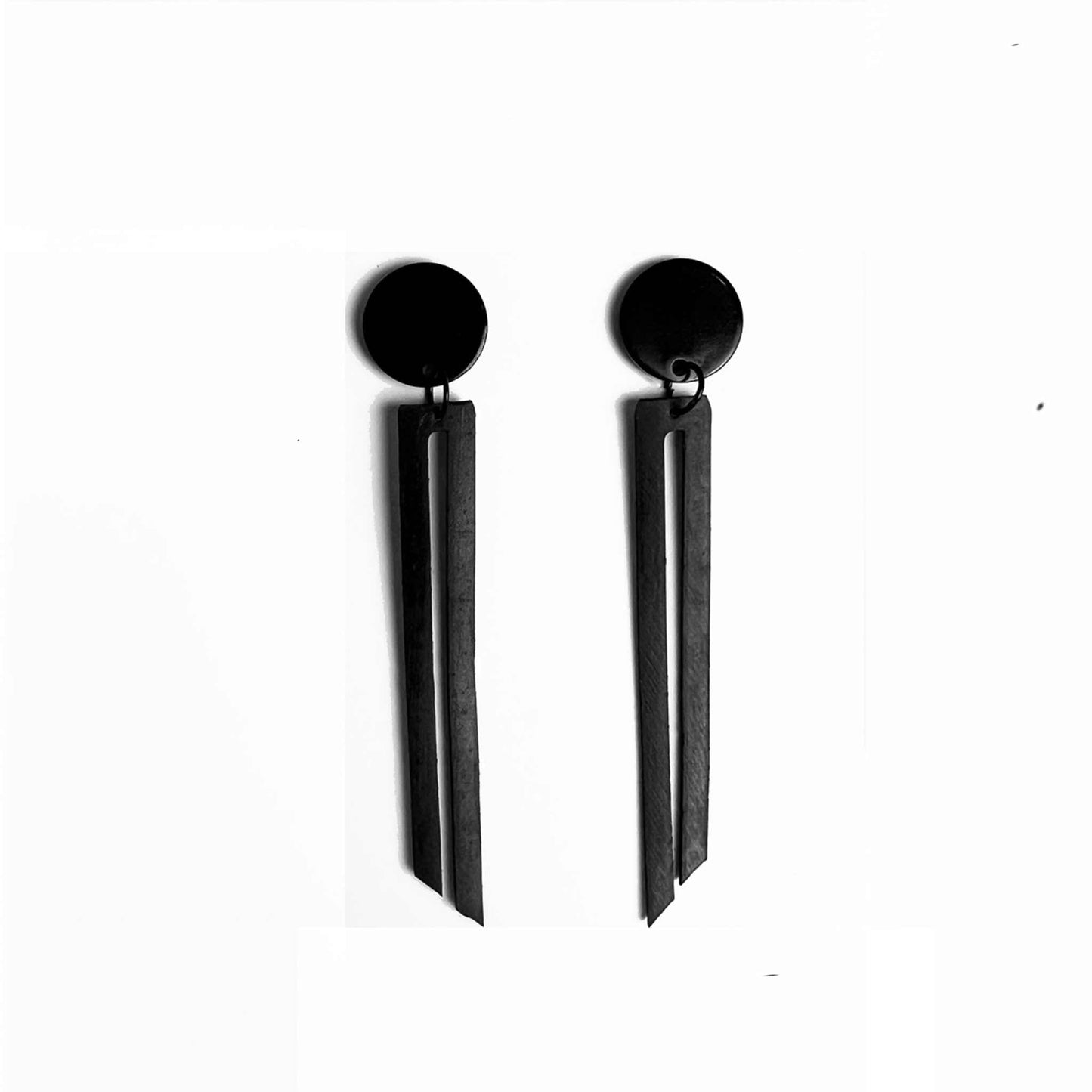 Shockwave Earrings handcrafted in Black Verdasil™, Verdalux™ collection — Designs That Elevate. Performance jewelry by KADEN & KAI®.