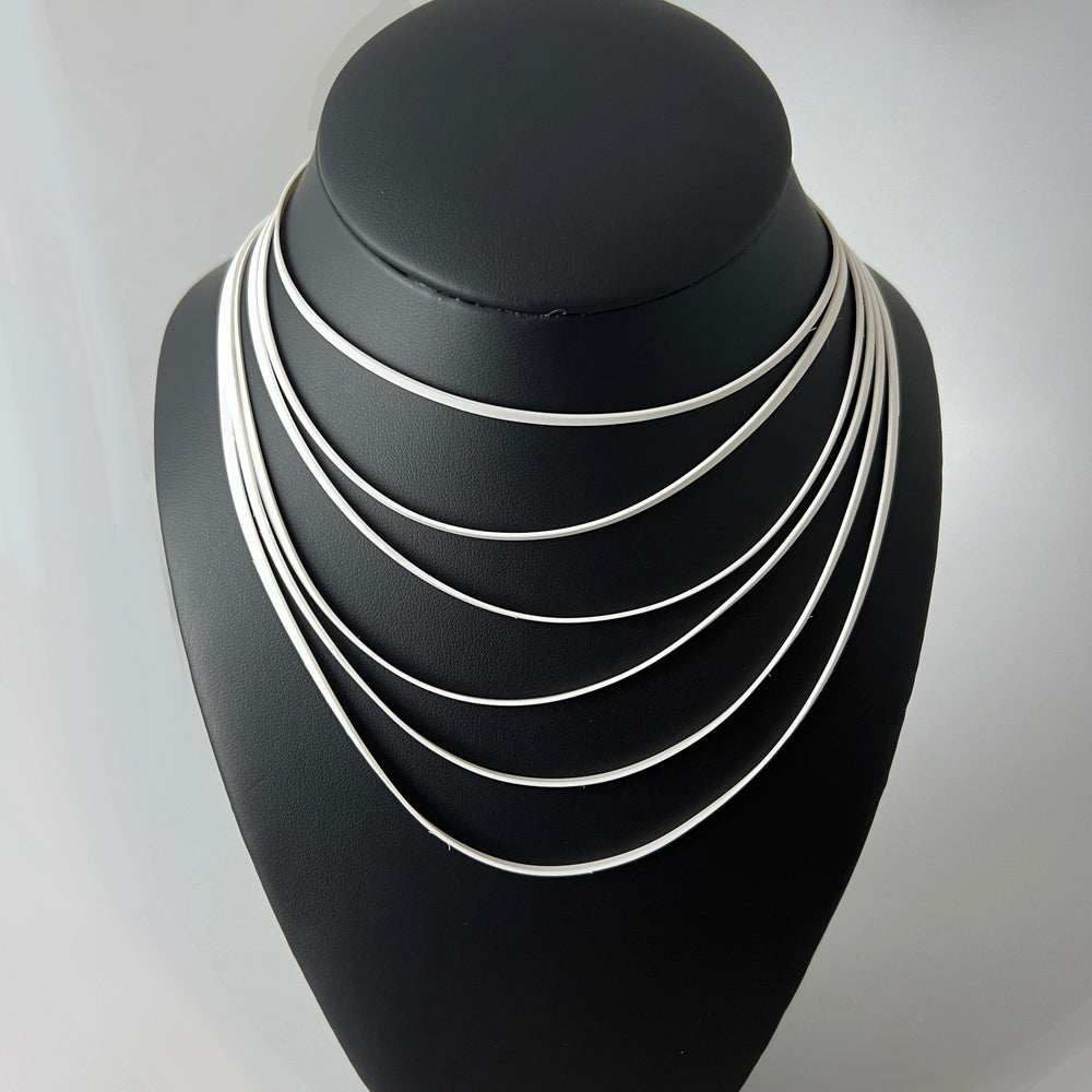 Shockwave Necklace handcrafted in White Verdasil® | Verdalure - Designs That Elevate | Sustainable Fashion Jewelry |  KADEN & KAI®
