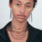 Shockwave Necklace and Kuiper Comet Earrings handcrafted in Black Verdasil® | Verdari Performance Jewelry |  KADEN & KAI®
