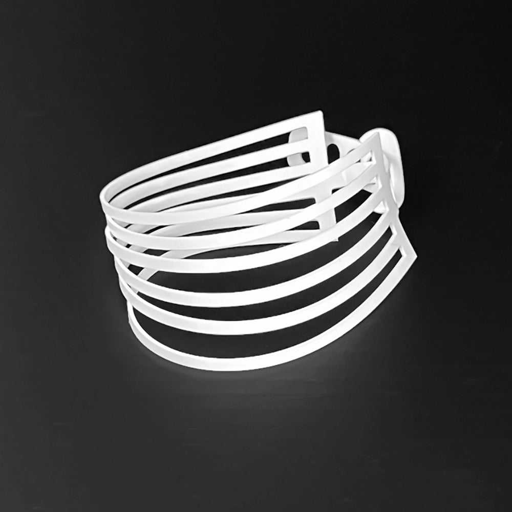 Shockwave Necklace handcrafted in White Verdasil® | Verdalure - Designs That Elevate | Sustainable Fashion Jewelry |  KADEN & KAI®