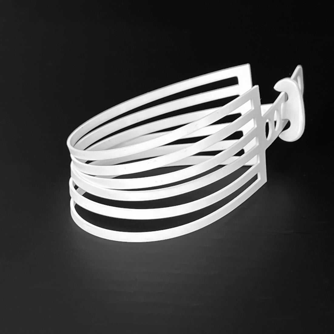 Shockwave Necklace handcrafted in White Verdasil® | Verdalure - Designs That Elevate | Sustainable Fashion Jewelry |  KADEN & KAI®