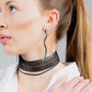 Snake Charm Earrings and Snakeskin Choker handcrafted in Black Verdasil™, Verdalux™ collection — Designs That Elevate. Performance jewelry by KADEN & KAI®.