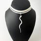 Snake Charm Ribbon Choker handcrafted in White Verdasil® | Verdalure - Designs That Elevate | Sustainable Fashion Jewelry |  KADEN & KAI®