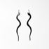 Snake Charm Earrings handcrafted in Black Verdasil® | Verdalure - Designs That Elevate | Sustainable Fashion Jewelry |  KADEN & KAI®