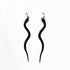 Snake Charm Earrings handcrafted in Black Verdasil™, Verdalux™ collection — Designs That Elevate. Performance jewelry by KADEN & KAI®.